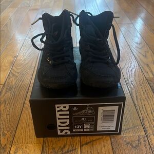 Rudis Kids Black Shoes
